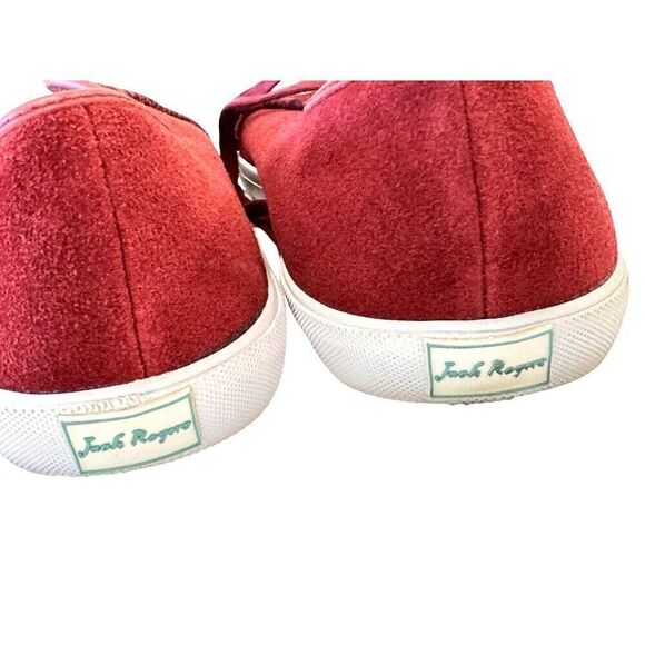 Jack Rogers Carter Suede Burgundy Leather Lace-Up Sneakers EUC Sz 11 MSRP $98 - Picture 10 of 10